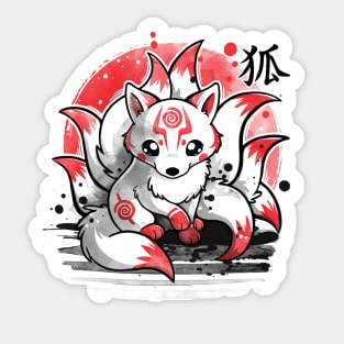 Nine tailed fox spirit Sticker